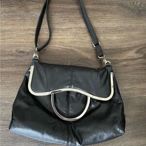 Vintage Kuve  foldable Elegant Black Shoulder Bag